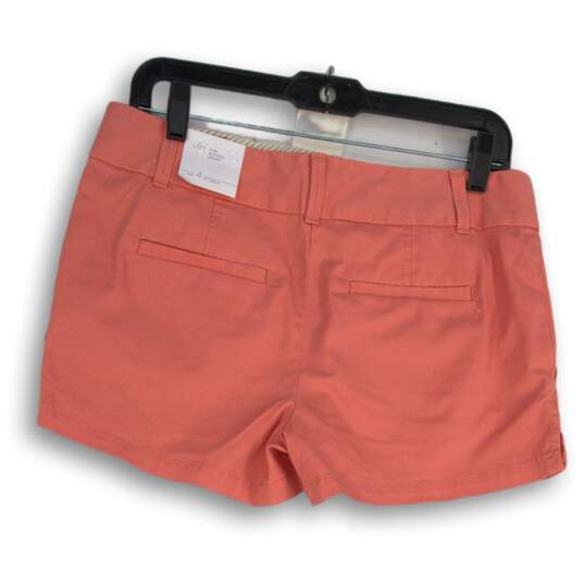 NWT Loft Womens Riviera Pink Flat Front Slash Pocket Chino Shorts Size 4 image number 2