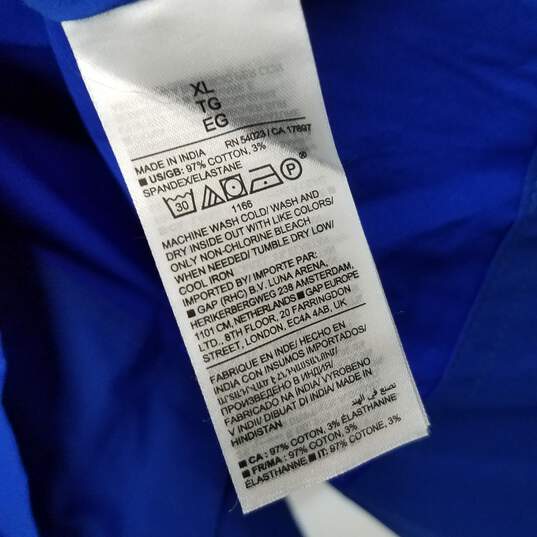 Banana Republic Blue Shirt Dress NWT Size XL image number 4