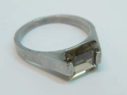 Artisan Sterling Silver Garnet Smoky Quartz Braided Rings 13.1g alternative image