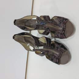 Michael Kors Reptile Peep Toe Heels Women's Size 6M