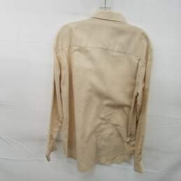 Yves Saint Laurent Cream Cotton Long Sleeve Button Up Shirt Men's Size 15.5 alternative image