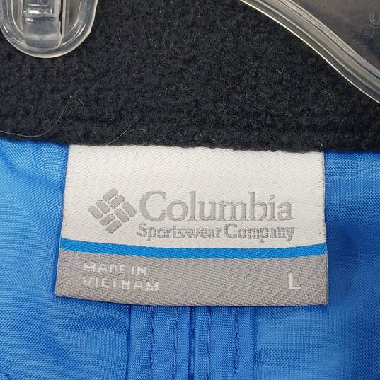 Women's Columbia Blue Puffer Vest Sz L image number 4