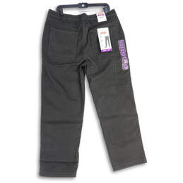 NWT Mens Gray Flat Front Stretch Utility Work Chino Pants Size 36X30 alternative image