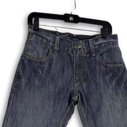 Womens Blue 514 Denim Medium Wash 5-Pocket Design Straight Jeans Size 30x30