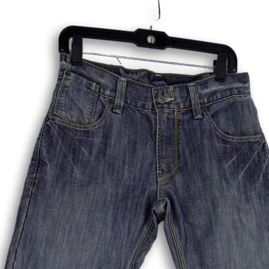 Womens Blue 514 Denim Medium Wash 5-Pocket Design Straight Jeans Size 30x30 image number 1