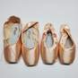 Capezio Ballet Dance Pointe Shoes 2 Pairs Size 8.5W #199/ 9W #197 image number 2