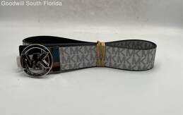 Michael Kors Womens Silver And Black Color Belt Size S With Tag