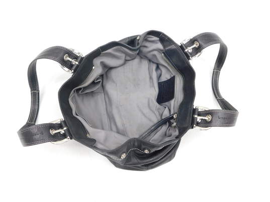 Coach Black Buckle Soho Leather Satchel Bag image number 7