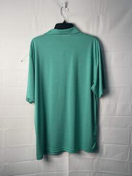 PGATour Mens Green Striped Polo Shirt Size XL alternative image