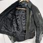 Hein Gericke Women's Black Leather & Nylon Full Zip Motorcycle Jacket Size 8 image number 3