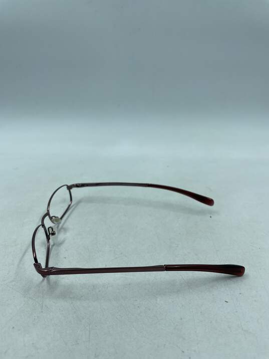 Gucci Metallic Mauve Rectangle Eyeglasses image number 4