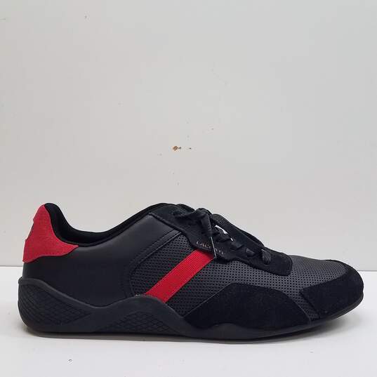 Lacoste Hapona Sneaker Black Red Men's Size 10.5 image number 1