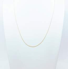 14K Gold Twisted Box Chain Necklace 2.5g