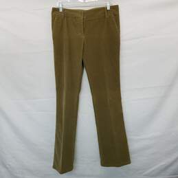 Prada Beige Cotton Corduroy Straight Leg Pant Wm Size 44 AUTHENTICATED