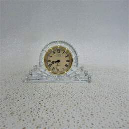Crystal Legends by Godinger Quartz Desk/Mantle Clock 24% Lead Crystal