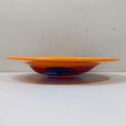 Decorative Painted Glass Dish