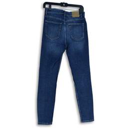 Zara Womens Blue Denim Medium Wash 5-Pocket Design Skinny Leg Jeans Size 6 alternative image