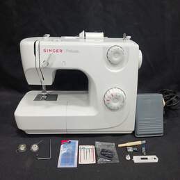 White Singer Prelude Sewing Machine w/ Pedal & Power Cord