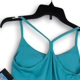 NWT Womens Blue Round Neck Spaghetti Strap Pullover Camisole Top Size M alternative image