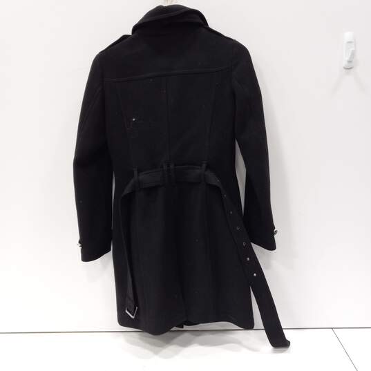 Women's Burberry Brit Black Coat Size 4 image number 2