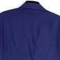 Mens Blue Notch Lapel Long Sleeve Flap Pocket Two Button Blazer Sz 40Wx46R image number 4