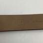 NWT Mens Brown Synthetic Leather Adjustable Buckle Formal Dress Belt Size M image number 3