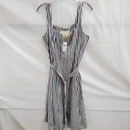 Anthropologie Maeve Fowler Striped Belted Dress NWT Petite Size 12P