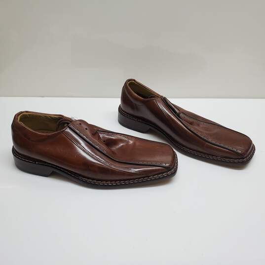 Stacey Adams Men’s Brown Leather Dress Shoes Size 11 image number 1