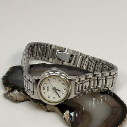 Designer Seiko Silver-Tone Stainless Steel Round Dial Analog Wristwatch