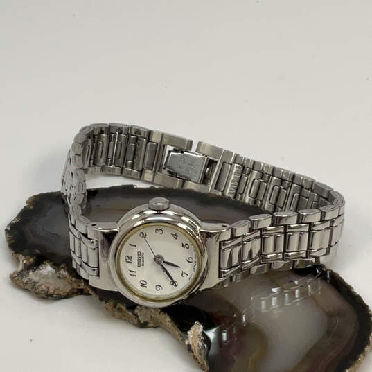 Designer Seiko Silver-Tone Stainless Steel Round Dial Analog Wristwatch image number 1