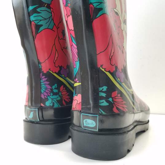 Sakroots Jet Flower Power Rain Boots Women's Size 7 M image number 9