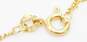 14K Gold Bar Charm Bismarck Chain Bracelet 3.7g image number 4