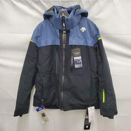 NWT Descente Canadian Ski Cross Duck Down Insulted Heat Navi Hooded Parka Size M
