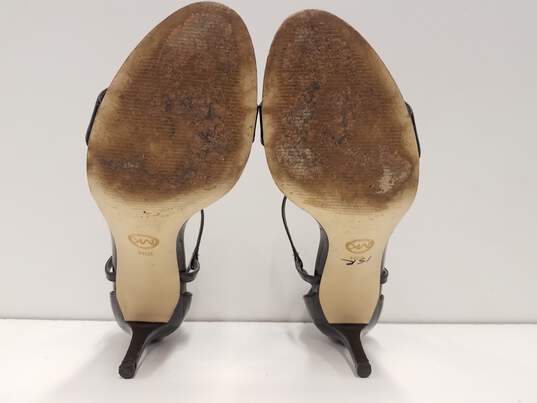 Michael Kors Patent Leather Ankle Strap Heels Black 10 image number 8