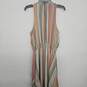 Multi Stripe Cinched Waist Asymmetrical Dress image number 2