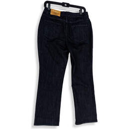 NWT Womens Blue Denim Dark Wash Natural Fit Mini Bootcut Leg Jeans Size 8P alternative image