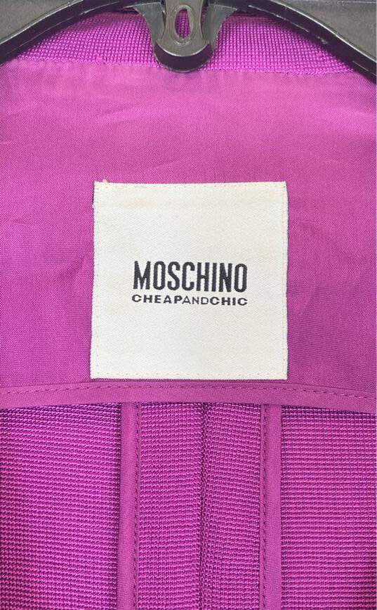 Moschino Women Purple Blazer - Size 6 image number 2
