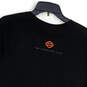 Womens Black Regular Fit Crew Neck Short Sleeve Pullover T-Shirt Size Large image number 4