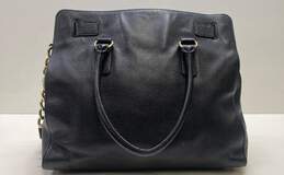Michael Kors Hamilton Black Leather Shoulder Satchel Bag alternative image