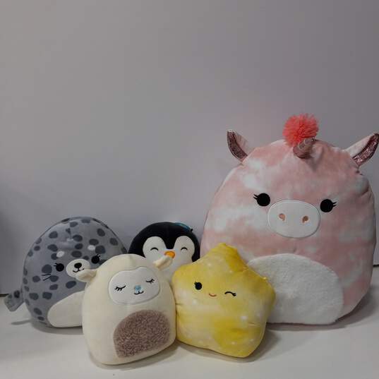 5PC Kelly Toys Squishmallow Assorted Sized Plush Toy Bundle image number 1