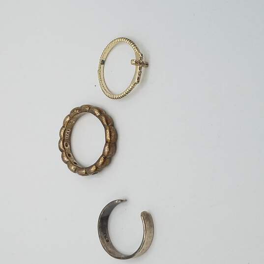 Sterling Silver Mult-Gemstone Ring Bundle 3pcs image number 1