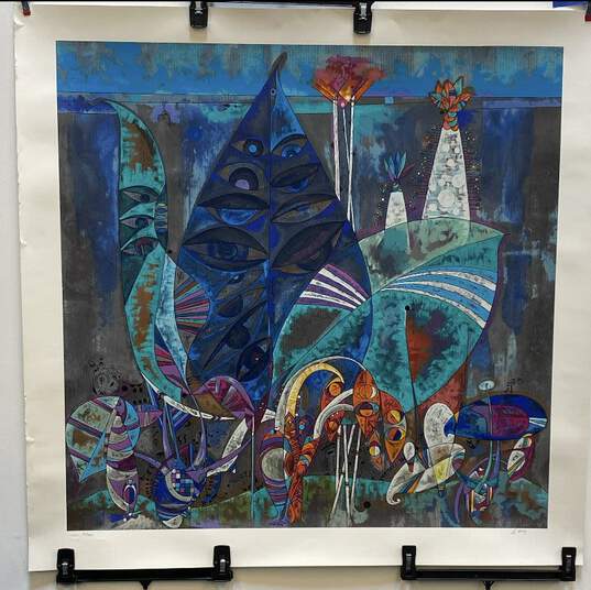 Eyes of the Jungle Print by Lu Hong Signed. 1990 Contemporary image number 1