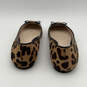 Womens W14054 Brown Black Leopard Print Pointed Toe Ballet Flats Size 9 B image number 6