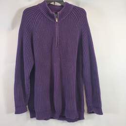 Ralph Lauren Men Purple Knit Sweater 1X