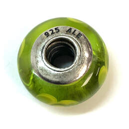 Designer Pandora 925 ALE Sterling Silver Green Murano Glass Beaded Charm alternative image