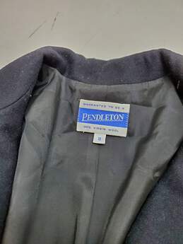 Pendleton Black Long Sleeve Wool Button Up Coat Jacket Size 10 alternative image