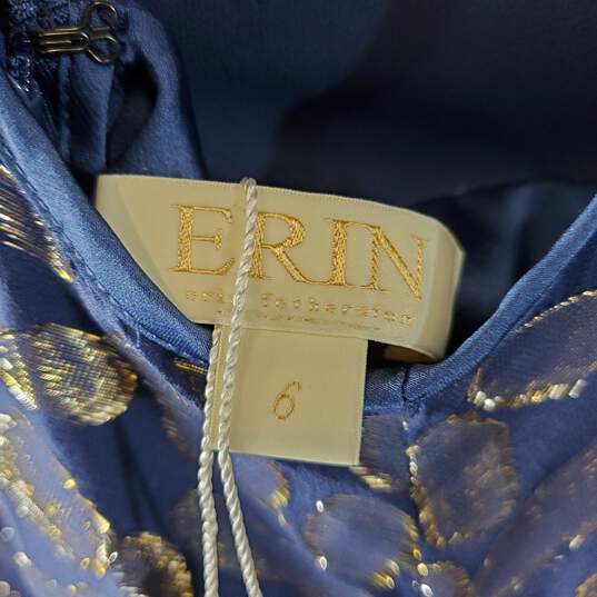 Erin Fetherstons Women Blue Dress Sz 6 NWT image number 2