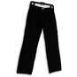 Womens Black Pockets Stretch Straight Leg Regular Fit Cargo Pants Size 16 image number 1