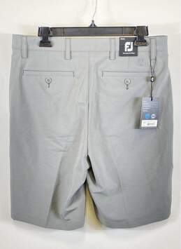 NWT FootJoy Mens Gray Flat Front Pockets Performance Athletic Golf Shorts Sz 32 alternative image