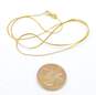 14K Yellow Gold Chain Linked Necklace 1.2g image number 5